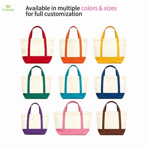 Bolsa de Lona Personalizada para la Playa, con Monograma Bordado, Asas de Listón, Ideal para Compras Semanales - Product Image 6