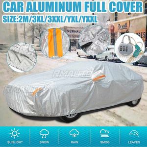 ผ้าคลุมรถอเนกประสงค์ SUV/ซีดาน แบบเต็มคัน กันน้ำ กันแดด กันฝน กันหิมะ ป้องกันรังสียูวี ดีไซน์ซิป สีดำ ขนาด S-XXL - Product Image 1