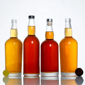 Wholesale 750ml Glass Wine Liquor <strong>Bottle</strong> Glass Brandy Gin Rum Tequila Vodka <strong>Spirits</strong> <strong>Bottle</strong> With Lid 350ml 500ml - Product Image 2