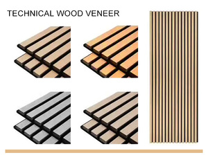 Thân thiện với môi cách âm với gỗ hiện đại đá đen thiết kế gỗ kết thúc Acoustic Panel tường - Product Image 5