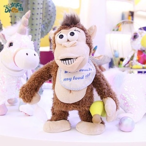 Cadeaux d'anniversaire pour enfants, singe pas cher, jouet électrique en peluche pour enfants, jouet en peluche éducatif, jouet électronique pour enfant - Product Image 4