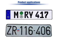 Machine de marquage de plaques d'immatriculation hydraulique contrôlée par PLC, en aluminium, pour lettres et numéros, avec moteur 220V/380V pour voitures