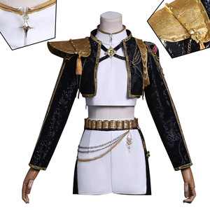 K-POP Versión Negro y Dorado Rumi Cosplay Mirako Anime Set Unisex para Adulto Solo Top Hecho de Poliéster - Product Image 2