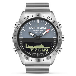 Reloj de Buceo para Hombre DF NORTH EDGE Gavia Dual, Relojes de Lujo para Hombre, Completamente de Acero, Resistente al Agua 200m, Altímetro, Brújula - Product Image 5