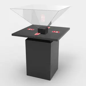 Inverted Pyramid 3D Hologram Display/360 Degree Holographic Display Box 2x2 Meter