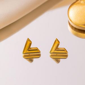 Ensemble de bijoux fins plaqués or 18 carats en acier inoxydable 316L, étanche et inaltérable, vente en gros personnalisée pour femmes - Product Image 3