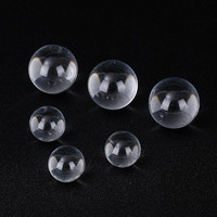 Billes en acrylique transparentes de 10 mm, sphères PMMA de haute précision sans trou, perles rondes solides