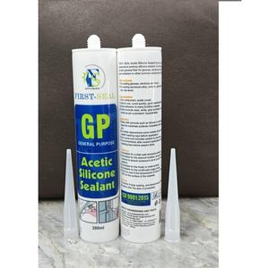 Sellador de Silicona Acética de 280 ml, Material de un Solo Componente para Construcción, Montaje, Aplicaciones Interiores, Exteriores y de Sellado - Product Image 1