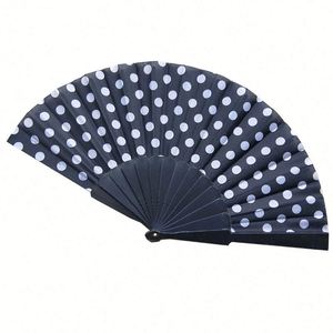 Éventail à main personnalisé écologique de 8 pouces, fournitures pour fêtes, pour usage promotionnel, éventail à main en plastique artisanal - Product Image 4