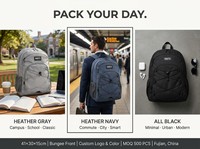 Sac à dos vintage Oxford imperméable personnalisé avec logo, fermeture éclair, 15,6 pouces, unisexe, capacité 20-39L, pour l'école et l'université
