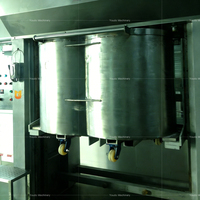 Mélangeur à pâte électrique vertical en acier inoxydable à double batte, moteur haute puissance, vitesse réglable, bol amovible pour soda et biscuits