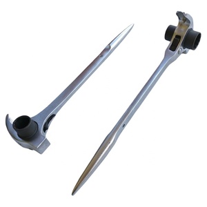 Clé à cliquet multifonctionnelle pour échafaudage, avec fonction de levier et tête de marteau - Product Image 5