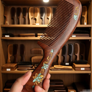 Peigne à cheveux en bois de santal pour massage domestique - Product Image 1