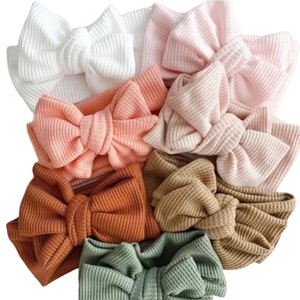 Nouveau bébé concepteur doux bandeau avec épais faux nœuds mignon noeud cheveux Turban pour les nourrissons et les nouveau-nés - Product Image 1