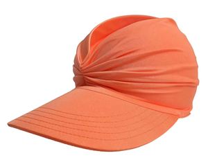 Custom Logo Print Sun Protective Ponytail <b>Straw</b> Hat Face Transparent <b>Visor</b> Hat Handmade Natural Foldable Sun Hats for Women - Product Image 1