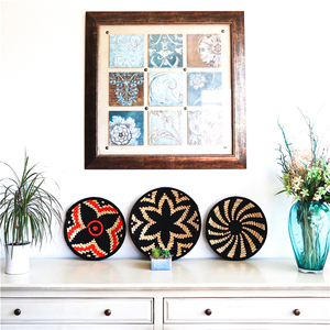 Assiette UN Suspendre En Jonc De Mer Décoration Murale Couleur <span class=keywords><strong>Du</strong></span> Panier Accessoires Muraux Salle Bain Supplier Dinterieur - Product Image 2