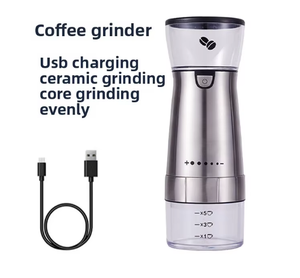 Moulin à café électrique USB en acier inoxydable Moulin à café en grains pour usage domestique - Product Image 6