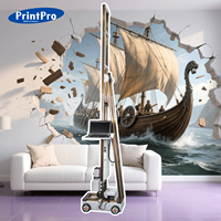 Imprimante murale 3D PrintPro Hauteur verticale 2500mm Machine de peinture murale UV grand format pour imprimante murale