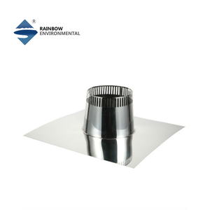 <span class=keywords><strong>Cheminée</strong></span> Arc-en-ciel 6 pouces en acier inoxydable et silicone avec garniture de toit et garantie de 5 ans - Product Image 6