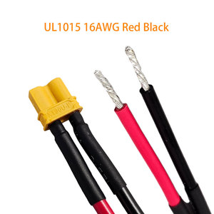 맞춤형 XT30 알루미늄 도체 PVC 절연 70mm 길이 240V 전자 장치용 암수 커넥터 어댑터 케이블 - Product Image 4