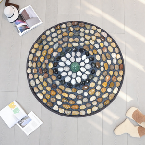 Tapis de <span class=keywords><strong>massage</strong></span> des pieds en galets ronds, Tapis de <span class=keywords><strong>massage</strong></span> des points d'acupuncture des pieds, Tapis de thérapie des pieds à domicile Super Jogging - Product Image 5