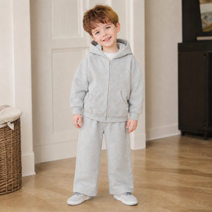 Nouvelle Collection 2026 : Ensemble Survêtement Gris pour <span class=keywords><strong>Enfants</strong></span> – Sweat à Capuche Zippé et Pantalon Large – Tenue 2 Pièces pour 2-12 Ans – Style Décontracté Urbain – Livraison Rapide - Product Image 3