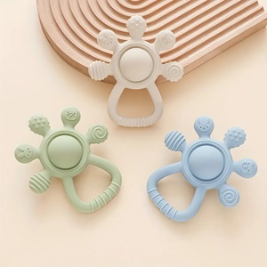 Sonajero de Palma personalizable, juguete <span class=keywords><strong>para</strong></span> la dentición del bebé, juguetes sensoriales <span class=keywords><strong>para</strong></span> bebés suaves y cómodos, adecuados <span class=keywords><strong>para</strong></span> que el bebé juegue - Product Image 3