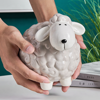 En gros Peinture À La Main Belle Bébé Tirelire En Résine Avec Forme De Mouton