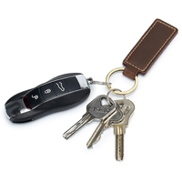 Vente en gros OEM personnalisé PU cuir porte-clés ébauches personnalité affaires porte-clés pendentif ceinture Clip chaîne étiquette Promotion voiture porte-clés