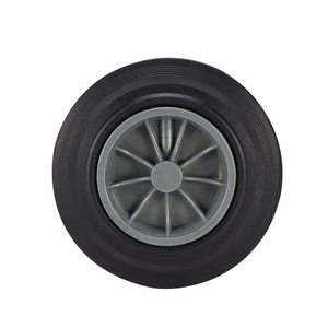 8 Inch Rubber Pu <b>Wheels</b> Solid Tire Universal For Outdoor Trash Can Garbage <b>Bin</b> Thickened Premium Type - Product Image 1