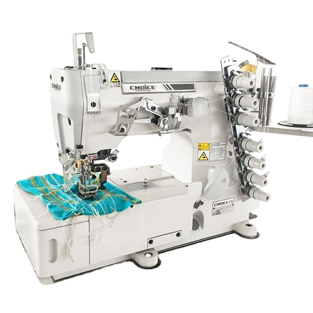3 Needle 7 Thread Trousers Inner Seaming Interlock Industrial Sewing Machine for Pants Pocket GC500-07BB