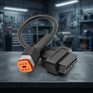 Cable Adaptador OBD2 a 6 Pines para Motocicletas Harley-Davidson, Conector Negro para Herramienta de Diagnóstico - Product Image 5