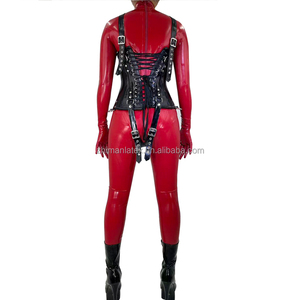 100% Pure Natural <strong>Latex</strong> Performance Costume, Full-body <strong>Suit</strong> with <strong>Latex</strong> Gloves and Corset, Customizable Size and Color - Product Image 2
