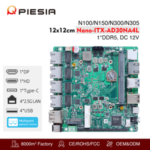 OEM 12th Gen N150 N100 n305 Nano ITX Bo mạch chủ 1 * DDR5 4*2.5 gam Lan PoE 6com x86 công nghiệp <span class=keywords><strong>Router</strong></span> pfsense Bo mạch chủ tường lửa - Product Image 2