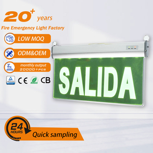 Letrero de Salida de Emergencia LED de Aluminio y Acrílico Montado en Pared con Patrón de Escalera Interior Personalizado Tuoming - Product Image 1