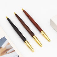 Stylo bille en bois de haute qualité avec logo d'entreprise, encre noire/bleue, pour usage professionnel et scolaire, vente en gros