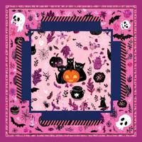 Tapis de mahjong pliable et portable en caoutchouc rose, sans odeur, personnalisé, style américain, pour Halloween, avec emballage sur mesure pour le jeu à domicile