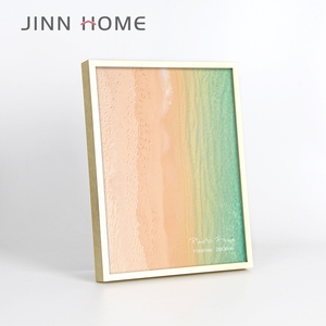 Vàng Nhôm <span class=keywords><strong>11x14</strong></span> khung ảnh <span class=keywords><strong>mat</strong></span> với ngà voi 8x10 hình ảnh tường hiển thị bao gồm móc răng cưa và khung kim loại - Product Image 2