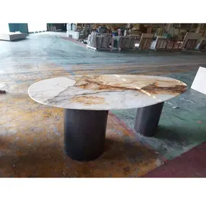 Patagonia Translucent Semi Precious Quartzite Stone Patagonia Luxury Marble Dining Table