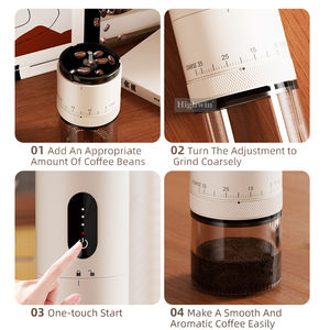 Highwin เครื่องบดกาแฟแบบชาร์จไฟได้ USB ปรับภายนอก38คลิกเครื่องบดเมล็ด<span class=keywords><strong>กาแฟ</strong></span><span class=keywords><strong>ไฟฟ้า</strong></span>แบบพกพา - Product Image 5