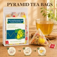 Teh Herbal Krisan dan Biji Cassia Bebas Kafein Teh Bunga Alami Kantong Teh Grosir Langsung dari Pabrik