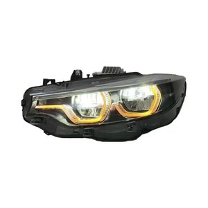 Phares SJC Auto V2 Ikon Iconic <span class=keywords><strong>1</strong></span>:<span class=keywords><strong>1</strong></span> trois couleurs pour <span class=keywords><strong>BMW</strong></span> <span class=keywords><strong>Série</strong></span> 4 F32 F33 F36 0 M3 M4 2 2013-2019 Jaune Blanc Ambre DRL - Product Image 6