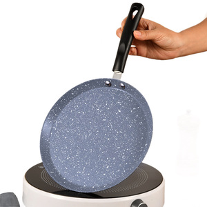 Non-Stick Crepe Pan <b>Set</b> Aluminum Pancake Frying Pan For <b>Breakfast</b> Cooking 3-Piece <b>Set</b> - Product Image 3