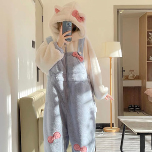 <span class=keywords><strong>Mono</strong></span> de Invierno para Mujer, Diseño de Dibujos Animados, Terciopelo <span class=keywords><strong>Coral</strong></span> Térmico, Grueso y Afelpado, Estilo 2026 - Product Image 1