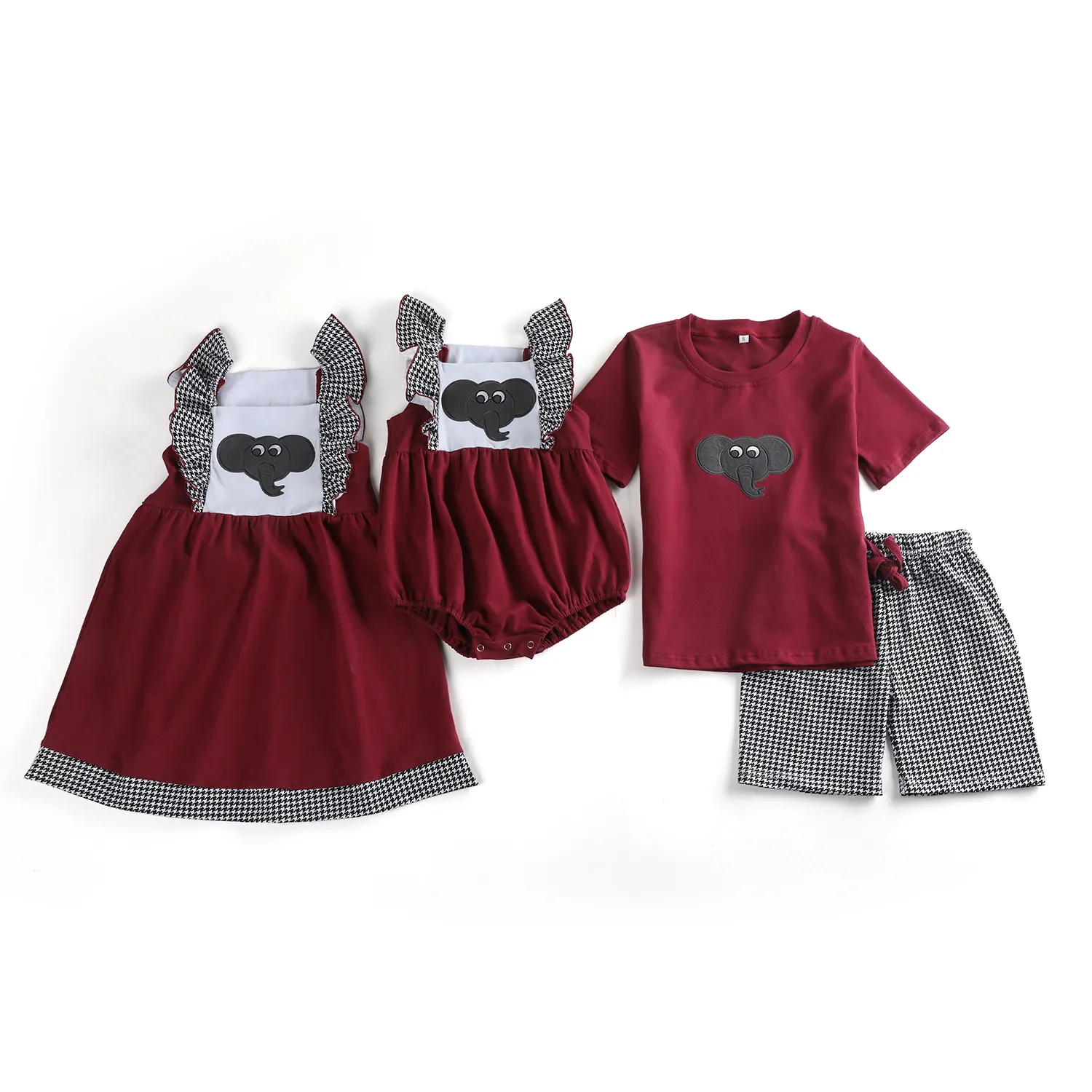 Barboteuse tricotée pour bébé fille, tenue à pied-de-poule, pour nouveau-né, vente en gros, nouvelle collection 2020