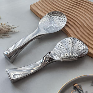 ช้อนตักข้าวสแตนเลส YOUNGTUO 304 ดีไซน์ทันสมัย ไม่ติดข้าว สำหรับใช้ในงานเลี้ยง - Product Image 2