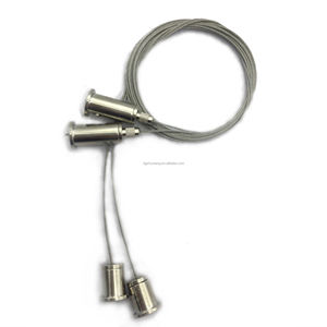 Kits de <span class=keywords><strong>suspension</strong></span> industriels pour câbles d'avion en acier galvanisé réglables haute tension de 1/16 pouce, avec attaches 7x7, construction soudée et coupées - Product Image 3