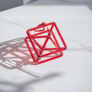 Pyramide chantante étoile Merkaba en quartz rouge, cristal naturel, pour le yoga et la méditation spirituelle – Meilleure vente - Product Image 3