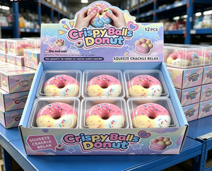 Nuova Offerta Calda: Giocattolo Antistress Squishy ASMR a Forma di Ciambella con Guscio Croccante in Cera, Scatola a Sorpresa, Macaron, Zampa, Banana, Mangostano Assortiti - Product Image 1