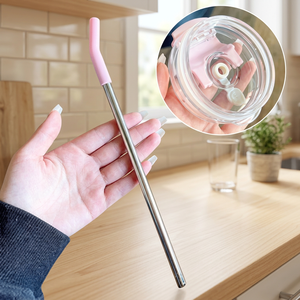 Metal <b>Drinking</b> <b>Straw</b> Reusable Minimalist Bar Accessory Single Piece - Product Image 6